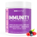 GOBIOTIX 维生素C - 免疫性防御支持补充剂 - 豁免药效井 助推剂 - Vegan 超级食品 - 老年莓,Turmeric, B12 维生素补充剂,非GMO和无糖(Berry)