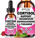 2 Pack Cortisol 女性补充剂,17-in-1 Cortisol Calm Distox 减毒器管理器与Magnesium Ashwagandha Theanine, Cortisol 液体滴放以放轻松, Recess Mood & Hormone 和谐, Cortisol 饮料混合