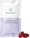 女性平滑如丝绸+30天 阴道干燥补液(60 Softgels) – 混合海白喉油,维生素D3和植物基 Omega-3 DHA