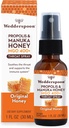 Wedderspoon Propolis and Manuka Honey Throat Spray, 原蜜, 1 Fl Oz (Pack of 1), Sore Throat Relief, 自然免疫支持
