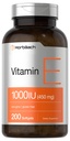 Horbäach 维生素 E 1000 IU 软胶卡普苏莱斯 | 200 伯爵 | 200 非GMO, Gluten Free, 防腐自由 |维生素 E Oil