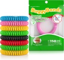 24 Pack Mosquito Repellent Bracelets, 个人包装 Repellent Wristbands, DEET 自由,自然和防水带