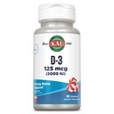 KAL 维生素 D35,000 IU 125 mcg,高概率维生素D 厨师,钙吸收,骨质健康和免疫支持补充剂,天然辣椒薄荷Flavor,60天保障,60次服务,60次厨师