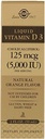 Solgar 液体维生素D3 125 mcg (5,000 IU) - 2 fl oz - 美味,天然橙色火焰 - 帮助维持健康骨骼和牙齿 - 免疫系统支持 - Gluten Free, Demory Free, Kosher - 59