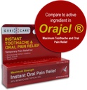 GeriCare Benzocaine 20% 最大强牙和口服即时止痛药 Gel 0.5 oz. 牙膏、口服刺激、感应和口服止痛药快速疗效