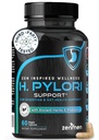 Zenmen H. Pylori Support ++ 乳腺增生剂,配有塑料胶片用于消化和GI健康——第三方测试,60 Vegan Capsules,美国制造