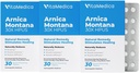 VitaMedica Arnica Montana Blister Pack 30X 磨损性疼痛和耐久性植物配方片 由塑胶外科医生推荐 天然恢复外科手术或伤害 → 3 Pack → 45 服务