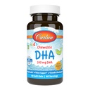 Carlson - Kid的可嚼DHA, 100 mg DHA, Brain & Vision 函数,生长与发育,Orange, 60 Chewable软胶
