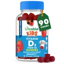 (原始内容存档于2018-09-21). Superable Sweet Free Vitamin D for Kids 1000 IU – Great Tasting Natural Flavor Gummy Supplement – Gluten Free Vegetarian Chewable – 为了强健健康的骨骼,为了儿童,青少年,托德勒,90 Gummys.