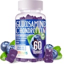 Glucosamine Chondroitin Gummys配有MSM和Merderberry Extrastrance-联合支持、成人、男女抗氧化剂免疫辅助剂。 60 蓝莓Gummys