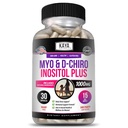 Kaya Naturals Myo & D-Chiro Inositol Plus 支持妇女,维生素B8-30卡普勒斯