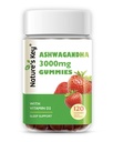 大自然的钥匙 Ashwagandha Gummys, 具有维生素D2的高潜力 Ashwagandha 根提取器, 男女, 压力, 平静的 Mood 和认知, 草莓 Flavor( 120 个计数( 包) 1)