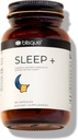 Blisque – 支持睡眠的自然睡眠援助补充 – 医生批准 – 与Melatonin, Valerian Root, 和 Passion Flower – 90 Capsules – Vegan 合作.