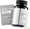 Selerb NR900 - NAD+ 皮肤衰老支持,细胞能量支持和焦点,高概率 - 60个计数 - 健康补充