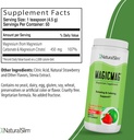 NaturalSlim Magicmag纯镁 奶油粉 — 压力、便秘、肌肉和心脏支持 — — 天然草莓和莱姆火焰镁补充 — 8oz drink Mix (3 Pack)