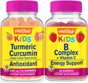 (原始内容存档于2018-09-26). Wellyeah Turmeric Curcumin Kids + B Complex Kids, Gummys Bundle - Great Tasting, Vitamin Supplement, Gluten Free, GMO Free, Chewoable Gummy (英语).