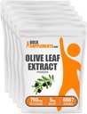 Bulk Assupports.com 橄榄叶提取粉末 - 草药补充剂 抗氧化剂来源 橄榄叶粉末 - 不含Gluten,每服750毫克,1kg(2.2磅)(包5)