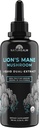 Natalm Lion的玛尼蘑菇液体叮当补充剂 — 聚焦、记忆和脑健康,Vegan,Non-GMO — 有机果实机构,两个月供应