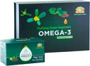 绿色蔬菜Omega 3 + Omega 6,7,9,由Purslane和Perilla种子制成. 它含有超过61%的ALA Omega 3-无化学添加剂最有可能的浓度