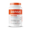 Genius protein Powder, Vanilla - 双蛋白混合剂, 改进的Whey 隔热和天然蛋白, 供男女使用 Lean Muscle 建筑 - Grass-Fed Pre & Post Workout Meal 替补摇摆