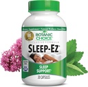 植物选择 Sleep-Ez- Powerful Blend of Valerian Extract, Melatonin, Hops, Kava Kava 和 Lemon Balm 帮助寄养者无格鲁格内斯睡眠(30 Capsules)