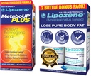 Lipozene 重量损失药丸 双包和MetaboUp Plus 热致性补充剂 - Appetite 抑制剂