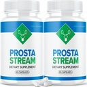 理想性能(2包) Prosta Stream Prostate 补充 Prostastream 药丸(120 Capsules)