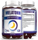 Zammex Melatonin Gummys 5mg | 60 Counter | 成人无药睡眠辅助剂 Gummy |自然贝利 Flavor | Vegan, Non-GMO, Gluten Free