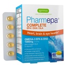 Igennus Pharmepa Complete EPA 668mg & DHA 334mg Omega-3 Fatty Acids 1000mg,IFOS认证,rTG形式,高概率鱼类油加Omega-6 & 9 来自GLA Evening Primrose Oil,Lemon Flavor, 60 Softgels