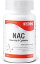 N-Acetyl Cysteine (NAC) 600mg, 60 Veg Capsules - 非GMO, Gluten Free 的补编