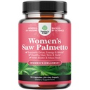 女性500mg-DHT 女性30天屏蔽器-发型损失的毛发维生素补充剂-纯Saw Palmetto抽取带Maca根和Biotin-90卡普勒斯