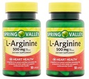 春谷:100 Capsules 500 Mg Ea. L-Arginine (Pack of 2) (英语).