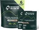 Go Whey蛋白质隔热包装上的营养 – 25g蛋白质+ 5g Creatine – 单服务 旅行蛋白粉 - 品种包(Vanilla & Cocolica) (6-Pack)
