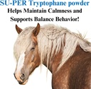 SU-PER Tryptophane 马的镇静补充 - 保持平静和支持平衡的行为 - 2.5英镑(2包)