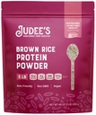 Jude的Gluten自由棕色水稻蛋白粉 - 喷芽水稻配方 - Keto-Friendly植物营养 - 奶油和无豆的摇摆基地 - 3磅,不味,包式1