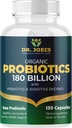 有机增生剂 180亿 CPU - 40 Strans Vegan Probiotics + Prebiotics + 消化酶 - Gut & Immune 健康 - 100% 纯度,最大概率和大陆架稳定 - 在美国制造