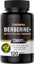 Berberine - 1000-1500 mg Daily - Berberine HCL 代谢药支持补充剂 - Gluten-Free & Vegan 男女补充剂 16