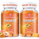 Curcumin Turmeric Gummys – Extrastruction 2000mg 8:1 提取 Turmeric Supplement Gummys with Black Pepper & Ginger – Vegan Non-GMO 联合支持 菜谱 – Peach Flavor - 包装 2