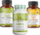 Premium Neem & Turmeric 补充套装 — 2- in-1 Capsule 公式用于皮肤健康,Immune和清洁支持