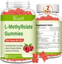 L-Methylfolate 15 mg Gummys 配有甲基B12,Folate Supplement for Mood, Brain Health, Immune Support, Raspberry Flavor, 120 Counter 配有甲基B12, Folate 配有 富拉特 配有 Mood, Brain Health, Immune Support, Raspberry Flavor, 120 Count