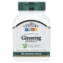 21世纪 Ginseng 提取 Veg Capsules, 60 Count