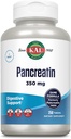 KAL Pancreatin 350mg, " 男女消化酶 " , " 消化健康支持泛菌酶 " , " 免费 " , " 非GMO " , " 快速解体 " , " 60天保障 " , " 250个服务 " , " 250块药片 "
