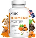 Turmeric Curcumin with Black Pepper & Ashwagandha - 高吸附性 Ultra Potent Turmeric 补编,95% Curcuminoids, BioPerine & Ashwagandha - 联合支持的Turmeric Capsules 90 Capsules