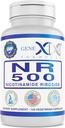 Genex 公式 NR Nicotinamide Riboside 500mg/Servig(120 Capsules) NAD+ 健康老龄化前体 - GMP - 认证、非GMO、无胶体、蔬菜(1包)