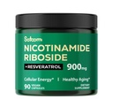 Satoomi NAD 配有 Liposomal Nicotinamide Riboside 900 mg NR, Resveratrol, Quercetin - 90 计数