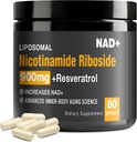 NAD+ 补编 - NAD+ 与尼科蒂纳米德·里博赛德(NR)和Resveratrol Quercetin 900mg, USA-063-0911XL-115NAD