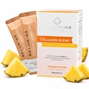发光器 Marine Collagen Power Drinch Mix - 带Glutathione的Collagen Peptide, 绿茶, CoQ10, & Hyaluronic酸靴 光滑皮肤 - 100 Powder Sachets x Pineapple Flavored + 10 Free Sachets