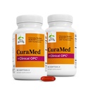 Terry Natural CuraMed + 临床OPC - Curcumin 配有法国葡萄种子提取剂的 Curcumin 补充剂 - 大脑,前列腺和肝脏健康支持 - 配有Ar-Turmerone - 60 Softgels (2 Pack)