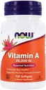 现在食品 - 维生素A 25000 IU - 100 Softgels
