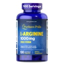 清教徒的骄傲L-Arinine 1000mg, 饮食补充支持Nitric Oxide水平和心脏与循环热, 100天供应, 100平板
